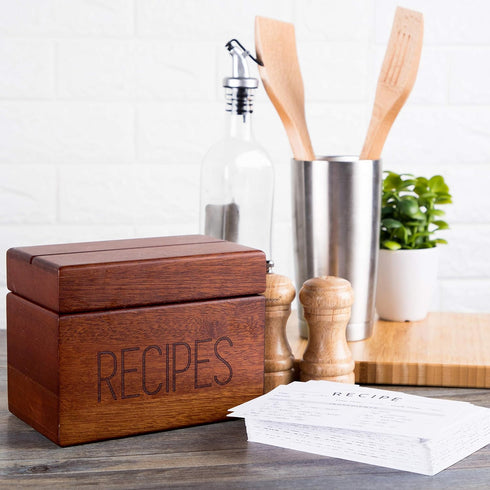 Modern Recipe Cards (Set of 60): 4x6” Double-Sided Premium Thick Card Stock with Bonus Measuring Chart