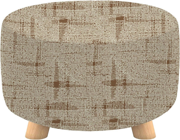 Cornasee Stretch Round Ottoman Cover,Footstool Slipcover Storage Stool Furniture Protector Modern Style