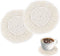 Mozeat Lens Boho Coasters for Drinks Absorbent Crochet Coasters Round Boho Coaster Set of