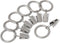 Iron Metal Curtain Clip Rings, 1 Inch Interior Diameter, Set of 20 (Nickel)