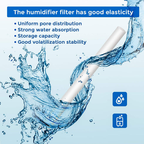 40 Pieces Humidifier Filter Cotton Refill Travel Mini Humidifier Filters Sticks Car Humidifier Replacement Parts for Portable Personal USB Powered Smart Humidifiers in Office Bedroom (5.9 Inch) by Boao