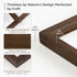 4x6 Set 2, 4x6 3.5x5, Fun Memories Picture Frame of Natural Solid Walnut Wood Photo Frame with HD Tempered Glass