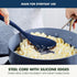 GreenPan Silicone Solid Spoon, Mixing Stirring Serving Kitchen Utensil, Flexible Rubber Nonstick Cookware, Blue