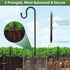 Hook,88 Inch 5 Hummingbird Lilyvane Outdoor Shepherds Prong Base Adjustable Shepherd Hooks, Bird Feeder Pole Stand