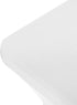 Peomeise 4FT Spandex Table Cover Rectangular Stretch Tablecloth (White, 4FT)