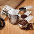 Last Confection 7pc Stainless Steel Measuring Cup Set, Includes 1/8 Cup Coffee Scoop for Cooking & Baking