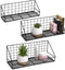 ROFAY Floating Shelves Set of 3, Wall Mounted Storage Rack Shelves for Bedroom,