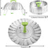 Consevisen Vegetable Steamer Basket for Cooking, Stainless Steel Veggie Steam Basket, Folding Expandable Steaming