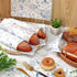 150Pcs Blue Floral Wax Paper, Chinoiserie Bird Flower Deli Paper, 9.8 x 8.3 Inch, Waterproof Oil-Proof Picnic Liners