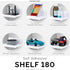 5.4" (SHELF180, Adhesive Small Floating Shelf for Speakers, Books, Plants, Cameras, Toys, Decor & More, Screwless Wall