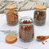 Brajttt 6 Pack, 7 oz Mini Yogurt Jars Glass Favor Jars with Cork Lids, Pudding Containers with Lids, Mason Jar Wedding