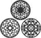 SMARTAKE 3 Set Silicone Trivet Mats, Multi-Use Non-Slip Kitchen Mats for Hot Dishes, Pots, Dining Countertop, Black
