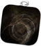 3D Rose Dark Fractal with Brown Colors Pot Holder, 8 x 8