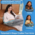 AmyWtb Ergonomic U-Shape Gaming & Lap Pillow - Crochet Pillow & Reading Support Pillow with Arm Relief, Comfort