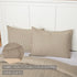 VHC Brands Sawyer Mill Ticking Stripe Sham, Standard 21x27, Charcoal Grey