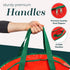 Handy Laundry Christmas Wreath Storage Bag - Durable Tarp Material, Zipper, Pest Protection, 24"