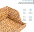 VATIMA Water Hyacinth Storage Baskets, Medium Open-Front Wicker Basket for Kitchen, 2 Pack