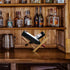 2Pcs Personalized Wine Bottle Holder, Bamboo Self Balancing Countertop Stand for Dining Table Wine Display