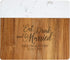 Let's Make Memories Personalized Cheese Board - Wood and Marble - for