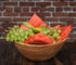 Acacia Wood Fruit Bowl, 10" x 10" x 4", Serving Dish for Fruits or Salads, Beautiful Kitchen Decor