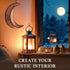 BCD Rustic Moon Outhouse Bathroom Decor 12" Large - Primitive Wall Art Outhouse Sign for Door