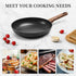 Frying Pan Nonstick, 9.5 Inch, Non Toxic Skillet, Oven Safe, Induction Compatible