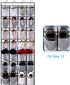 28 4 REGELETO Large Pocket Over the Door Shoe Organzier, Hanging Shoe Rack for Door Large Capacity Shoe Organizer