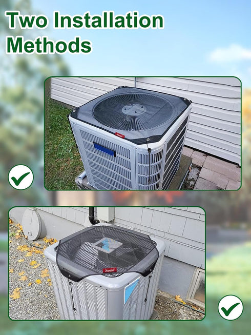 Universal Air Conditioner Cover for Outside Unit, Mesh AC Covers for All Season Protection (36" x 36")