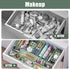 Plastic Drawer Organizers, 10 PCS Bathroom and Vanity Organizer Bins, Green Makeup Storage for Bedroom, Kitchen, Office