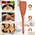 Wooden Cooking Spatula for Nonstick Cookware, Solid Kitchen Utensil Spoon and Spatula in One