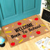 Welcome Back to School Coir Doormat, 16 x 24 Inches Non-Slip Backing Classroom Decor for Indoor Outdoor Entrance