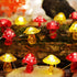 Lights-3D 7ft 20 Dimmer- JASHIKA Mushroom Dcor Fairy String Mushroom Lights USB Plug in or Battery Operated LED