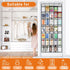 Aheroi 2 Pack 35 40 lbs, Pockets Over Door Shoe Organizer, White, Holds Up to Mesh Pockets, Foldable, Hanging Shoe Rack
