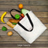 TOPDesign 2-Pack Canvas Tote Bags with Magnetic Snap - Reusable Grocery Shopping Bags for Creative Designs