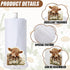 Countertop Highland Cow Paper Towel Holder Wooden Farmhouse Paper Towel Holder Cow Kitchen Accessories Farm Bathroom