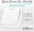 Outshine Premium Recipe Paper for 8.5" x 11" Recipe Binders, Farmhouse Design (50 Sheets) | Full Size Recipe Refill Pages for Binder | Recipe Card Sheets | No-Smear Matte Paper