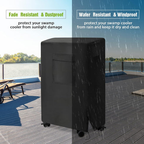 Evaporative Cooler Cover for Hessaire MC18M/MC18V | Heavy Duty Waterproof Cover for Swamp Cooler/Outdoor Air Conditioner