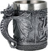 Medieval Roaring Dragon Mug - Dungeons and Dragons Beer Stein Tankard, 15.8oz Stainless Coffee Mug for GOT Lovers