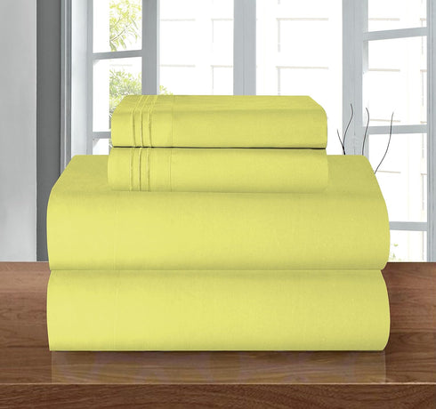 Elegant Comfort Luxury 1500 Premium Hotel Quality Microfiber 4-Piece Sheet Set -