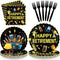 96Pcs Electrician Retirement Party Decorations Electrician Lineman Plates and Napkins Handyman Tools