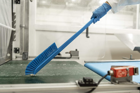 Vikan Ultra-Slim Cleaning Brush, Long Handle 23.62" Medium, Blue, One Size, Multi