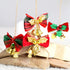 20 Pcs Christmas Mini Bow with Bells, 4 Styles - Traditional, Rustic, Whimsical, Minimalist - Red, Green, Gold Ornaments