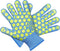 J H Heat Resistant Oven Gloves, EN407 Certified 932 °F, Sky-Blue Shell with Yellow Silicone Coating