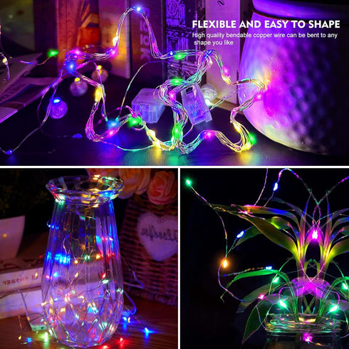 24 Pack 7 20 AIKEI LED Fairy Lights Battery Operated, String Lights Waterproof Feet Led Firefly Starry Lights