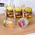 1.5 oz Hexagon Mini Glass Honey Jars - 30 Pack with Wood Dipper, Gold Lid, Bee Pendants, Jutes - Perfect for Baby