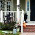 Whaline Halloween Welcome Sign with Stake, Spooky Witch on Broom Door Hanger, Black Witches Silhouette Garden Stakes