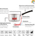 HAZEL Stainless Steel Saucepan with Handle, Induction Cooktop, 1.3 Quarts, Easy to Clean, Ideal for Tea Milk