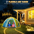 66FT 200 8 LED Rope Lights for Outside, Plug in Rope Lights Outdoor Waterproof with Modes, Connectable Flexible Clear