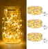 btfarm 3 Pack Fairy Lights Battery Operated 3 Modes, 7ft 20 Led
