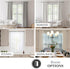 Kenney Kiera Crown Adjustable Curtain Rod, 28 to 48 Inches, Extendable Set, Matte Black